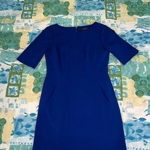 Tahari Royal Blue Midi Dress